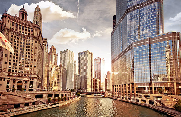 Chicago from the river