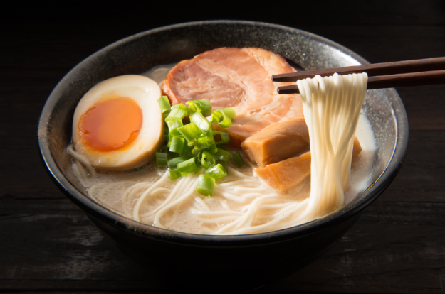 A bowl of pork ramen