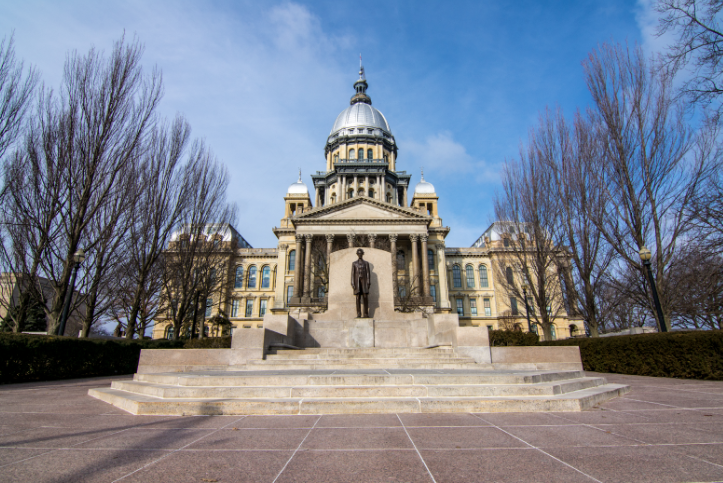 Image of the Illinois state capitol in Springfield