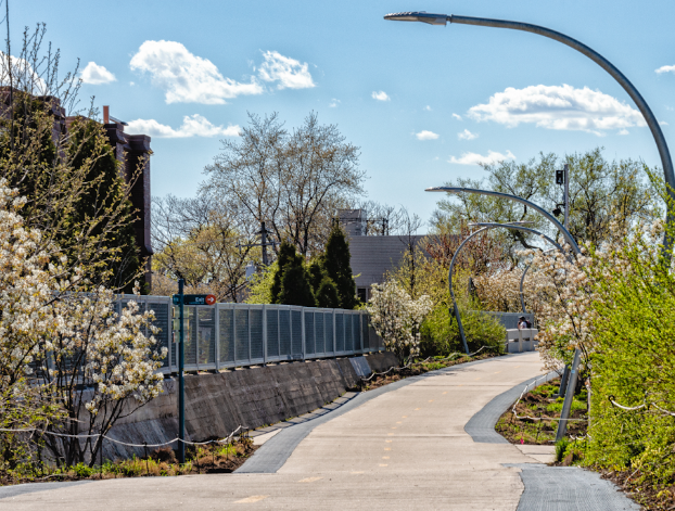 Segment of the 606 Trail in Chicago